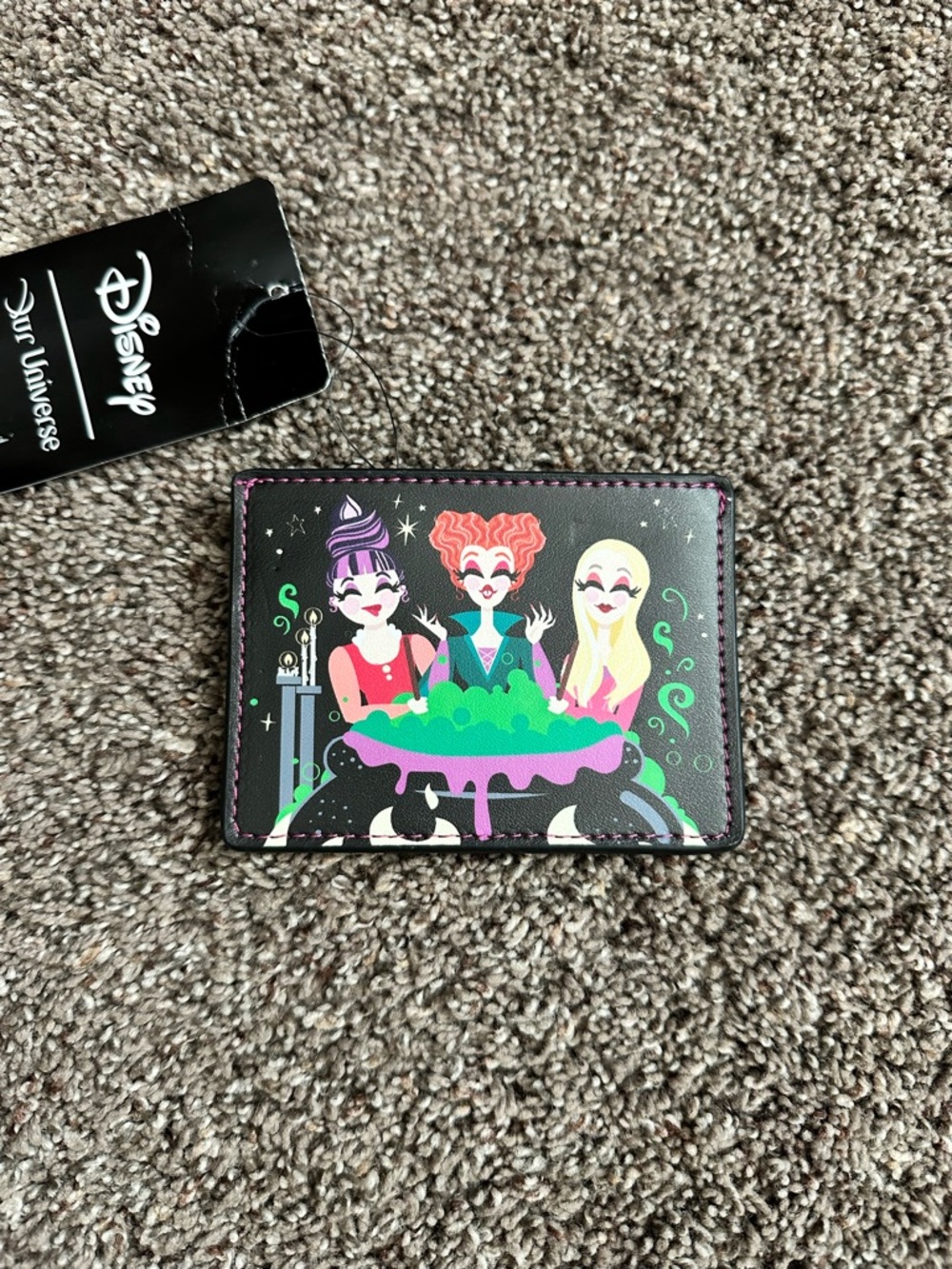 Disney Our Universe Hocus Pocus Sanderson Sisters Cauldron Card Holder NWT